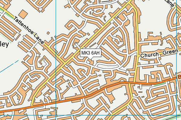 MK3 6AH map - OS VectorMap District (Ordnance Survey) MK3 6AH map - OS VectorMap District (Ordnance Survey)