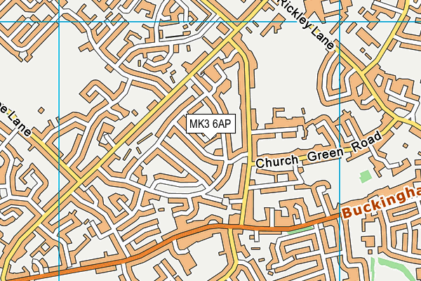 MK3 6AP map - OS VectorMap District (Ordnance Survey) MK3 6AP map - OS VectorMap District (Ordnance Survey)