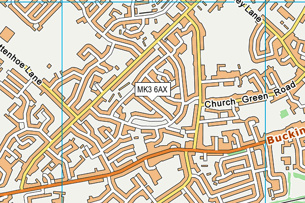 MK3 6AX map - OS VectorMap District (Ordnance Survey) MK3 6AX map - OS VectorMap District (Ordnance Survey)