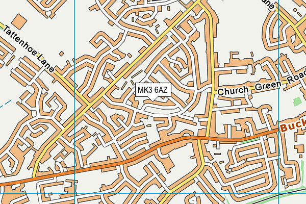MK3 6AZ map - OS VectorMap District (Ordnance Survey) MK3 6AZ map - OS VectorMap District (Ordnance Survey)