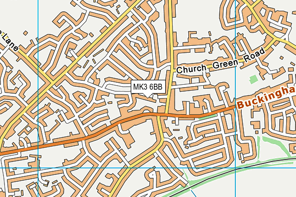 MK3 6BB map - OS VectorMap District (Ordnance Survey) MK3 6BB map - OS VectorMap District (Ordnance Survey)