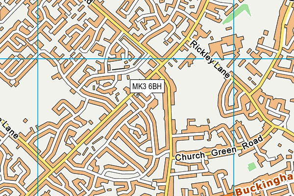 MK3 6BH map - OS VectorMap District (Ordnance Survey) MK3 6BH map - OS VectorMap District (Ordnance Survey)