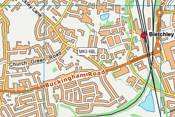 MK3 6BL map - OS VectorMap District (Ordnance Survey) MK3 6BL map - OS VectorMap District (Ordnance Survey)
