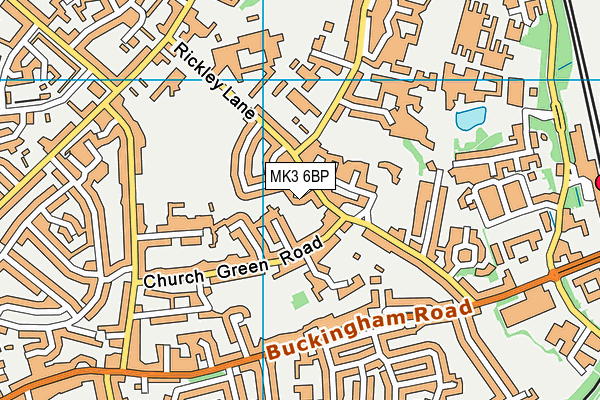 MK3 6BP map - OS VectorMap District (Ordnance Survey) MK3 6BP map - OS VectorMap District (Ordnance Survey)
