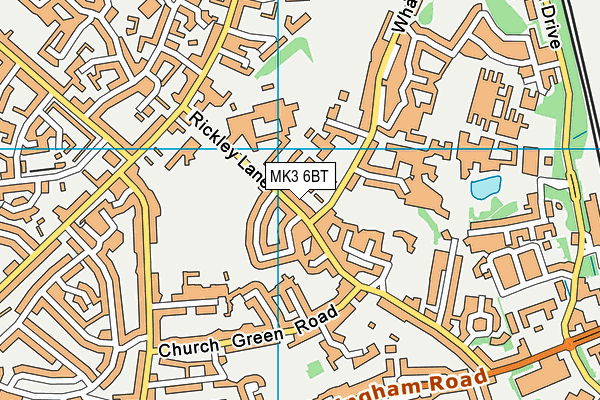 MK3 6BT map - OS VectorMap District (Ordnance Survey) MK3 6BT map - OS VectorMap District (Ordnance Survey)