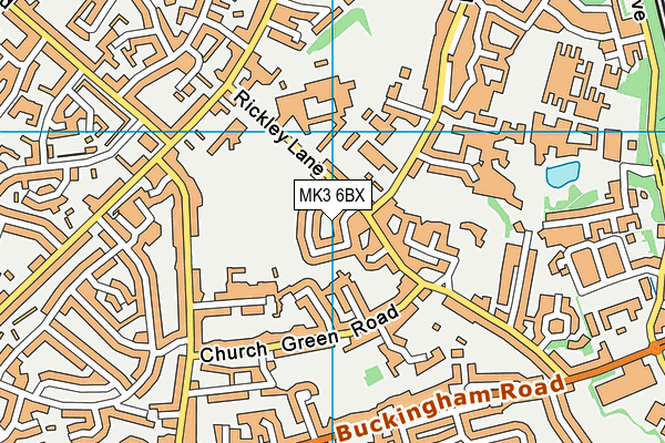 MK3 6BX map - OS VectorMap District (Ordnance Survey) MK3 6BX map - OS VectorMap District (Ordnance Survey)