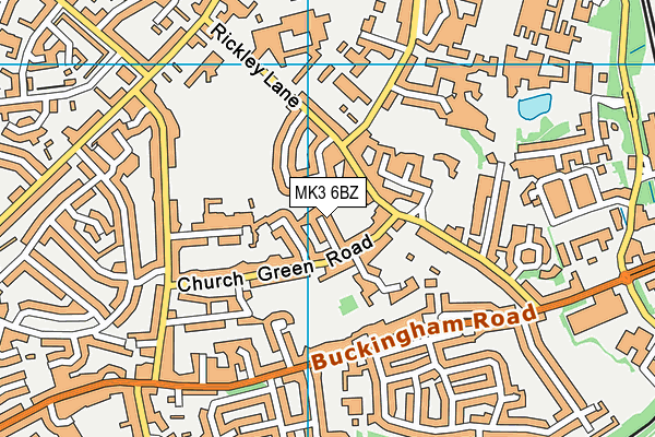 MK3 6BZ map - OS VectorMap District (Ordnance Survey) MK3 6BZ map - OS VectorMap District (Ordnance Survey)