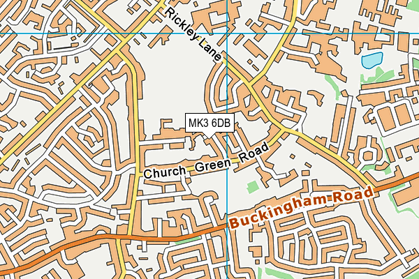 MK3 6DB map - OS VectorMap District (Ordnance Survey) MK3 6DB map - OS VectorMap District (Ordnance Survey)