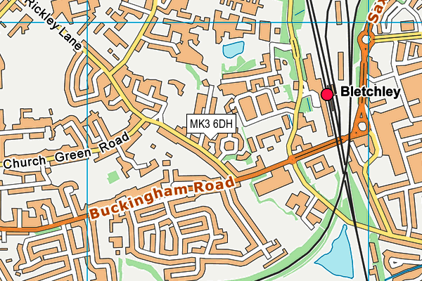 MK3 6DH map - OS VectorMap District (Ordnance Survey) MK3 6DH map - OS VectorMap District (Ordnance Survey)