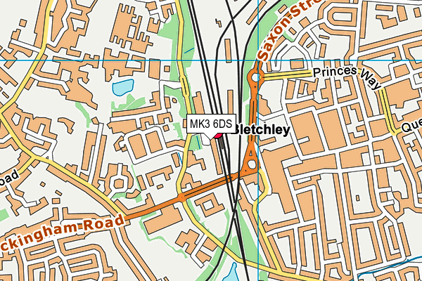 MK3 6DS map - OS VectorMap District (Ordnance Survey) MK3 6DS map - OS VectorMap District (Ordnance Survey)