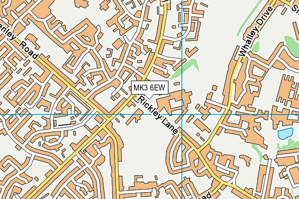 MK3 6EW map - OS VectorMap District (Ordnance Survey) MK3 6EW map - OS VectorMap District (Ordnance Survey)
