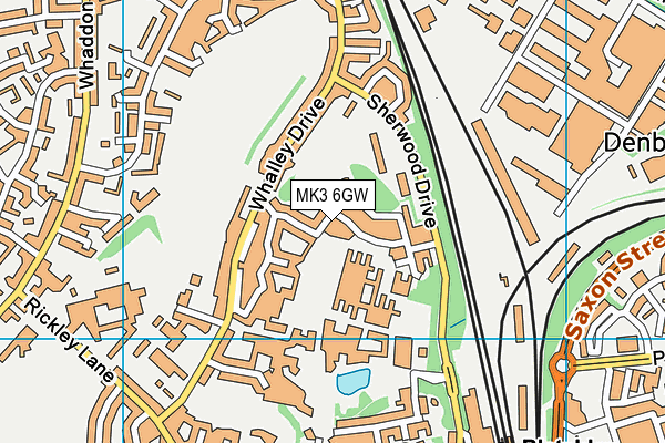 MK3 6GW map - OS VectorMap District (Ordnance Survey) MK3 6GW map - OS VectorMap District (Ordnance Survey)