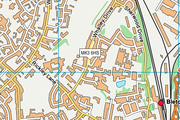 MK3 6HS map - OS VectorMap District (Ordnance Survey) MK3 6HS map - OS VectorMap District (Ordnance Survey)