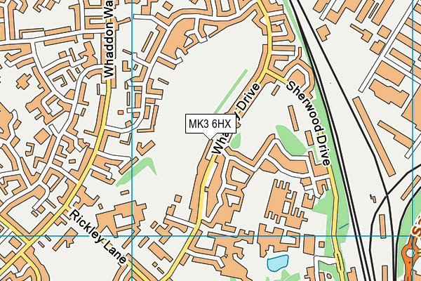 MK3 6HX map - OS VectorMap District (Ordnance Survey) MK3 6HX map - OS VectorMap District (Ordnance Survey)