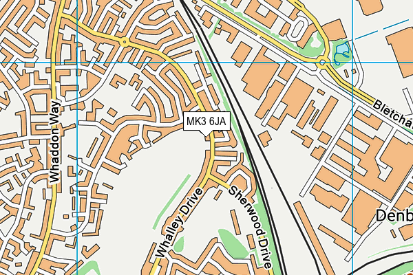 MK3 6JA map - OS VectorMap District (Ordnance Survey) MK3 6JA map - OS VectorMap District (Ordnance Survey)