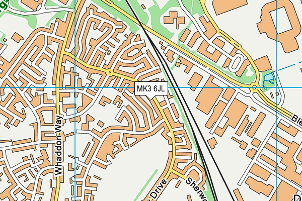 MK3 6JL map - OS VectorMap District (Ordnance Survey) MK3 6JL map - OS VectorMap District (Ordnance Survey)