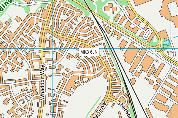 MK3 6JN map - OS VectorMap District (Ordnance Survey) MK3 6JN map - OS VectorMap District (Ordnance Survey)