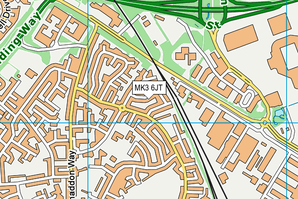MK3 6JT map - OS VectorMap District (Ordnance Survey) MK3 6JT map - OS VectorMap District (Ordnance Survey)