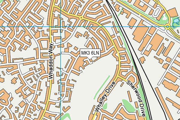 MK3 6LN map - OS VectorMap District (Ordnance Survey) MK3 6LN map - OS VectorMap District (Ordnance Survey)
