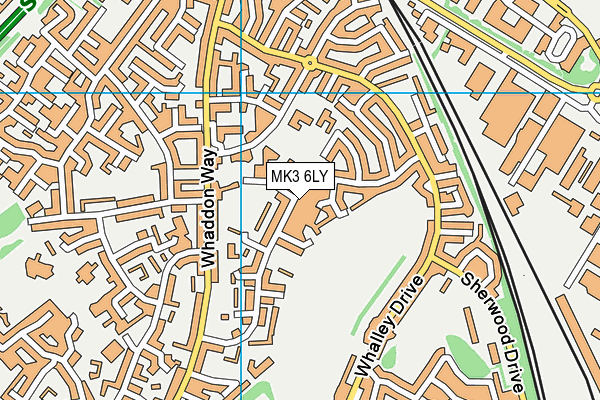 MK3 6LY map - OS VectorMap District (Ordnance Survey) MK3 6LY map - OS VectorMap District (Ordnance Survey)