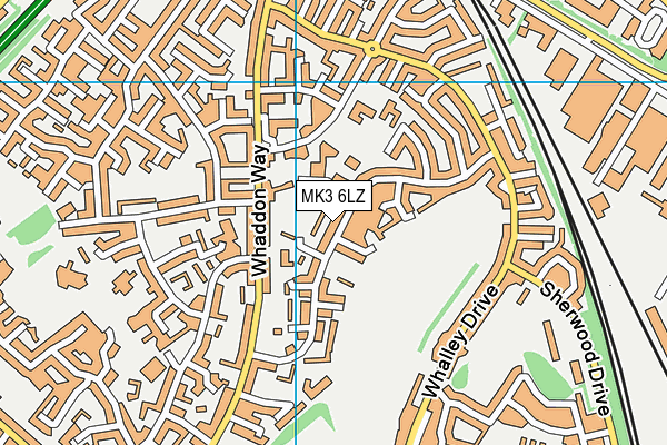 MK3 6LZ map - OS VectorMap District (Ordnance Survey) MK3 6LZ map - OS VectorMap District (Ordnance Survey)