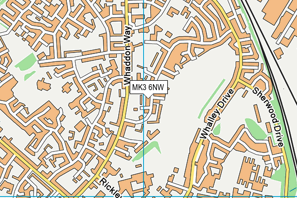 MK3 6NW map - OS VectorMap District (Ordnance Survey) MK3 6NW map - OS VectorMap District (Ordnance Survey)
