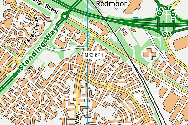 MK3 6PH map - OS VectorMap District (Ordnance Survey) MK3 6PH map - OS VectorMap District (Ordnance Survey)