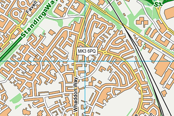 MK3 6PQ map - OS VectorMap District (Ordnance Survey) MK3 6PQ map - OS VectorMap District (Ordnance Survey)