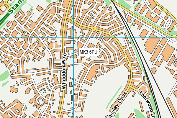 MK3 6PU map - OS VectorMap District (Ordnance Survey) MK3 6PU map - OS VectorMap District (Ordnance Survey)