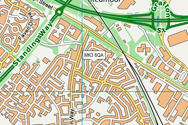 MK3 6QA map - OS VectorMap District (Ordnance Survey) MK3 6QA map - OS VectorMap District (Ordnance Survey)