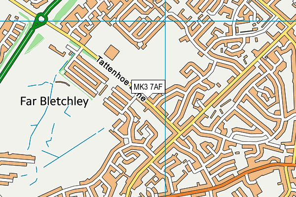 MK3 7AF map - OS VectorMap District (Ordnance Survey) MK3 7AF map - OS VectorMap District (Ordnance Survey)