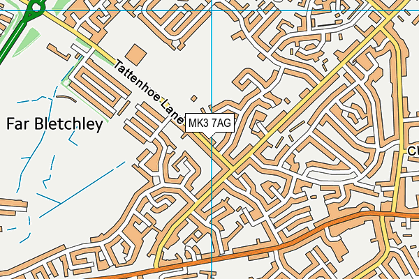MK3 7AG map - OS VectorMap District (Ordnance Survey) MK3 7AG map - OS VectorMap District (Ordnance Survey)