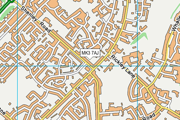 MK3 7AJ map - OS VectorMap District (Ordnance Survey) MK3 7AJ map - OS VectorMap District (Ordnance Survey)