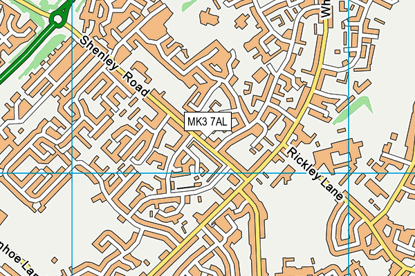 MK3 7AL map - OS VectorMap District (Ordnance Survey) MK3 7AL map - OS VectorMap District (Ordnance Survey)