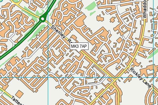 MK3 7AP map - OS VectorMap District (Ordnance Survey) MK3 7AP map - OS VectorMap District (Ordnance Survey)