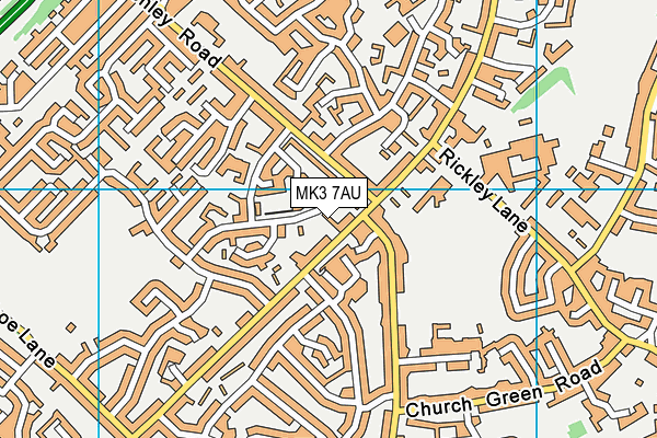 MK3 7AU map - OS VectorMap District (Ordnance Survey) MK3 7AU map - OS VectorMap District (Ordnance Survey)
