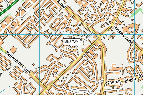 MK3 7AY map - OS VectorMap District (Ordnance Survey) MK3 7AY map - OS VectorMap District (Ordnance Survey)