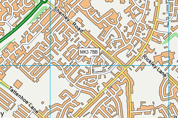 MK3 7BB map - OS VectorMap District (Ordnance Survey) MK3 7BB map - OS VectorMap District (Ordnance Survey)