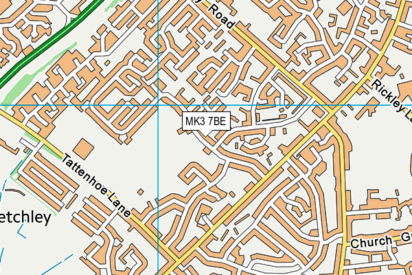 MK3 7BE map - OS VectorMap District (Ordnance Survey) MK3 7BE map - OS VectorMap District (Ordnance Survey)
