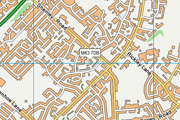 MK3 7DB map - OS VectorMap District (Ordnance Survey) MK3 7DB map - OS VectorMap District (Ordnance Survey)