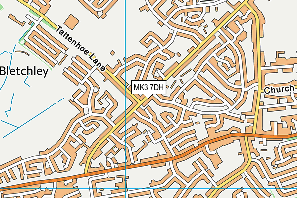 MK3 7DH map - OS VectorMap District (Ordnance Survey) MK3 7DH map - OS VectorMap District (Ordnance Survey)