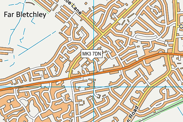 MK3 7DN map - OS VectorMap District (Ordnance Survey) MK3 7DN map - OS VectorMap District (Ordnance Survey)
