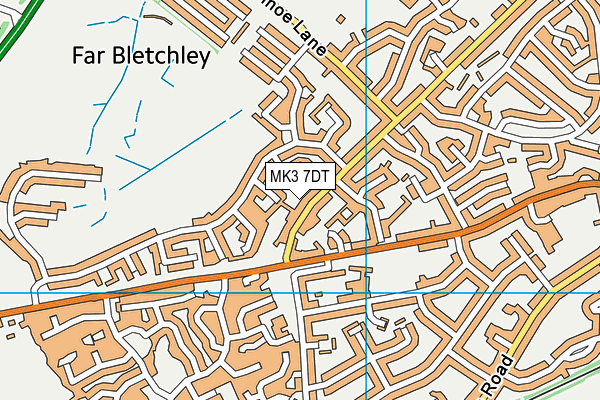 MK3 7DT map - OS VectorMap District (Ordnance Survey) MK3 7DT map - OS VectorMap District (Ordnance Survey)