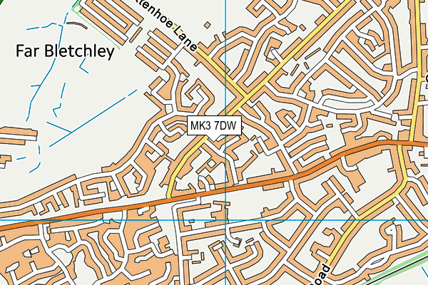 MK3 7DW map - OS VectorMap District (Ordnance Survey) MK3 7DW map - OS VectorMap District (Ordnance Survey)