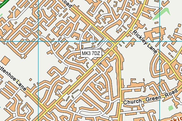 MK3 7DZ map - OS VectorMap District (Ordnance Survey) MK3 7DZ map - OS VectorMap District (Ordnance Survey)