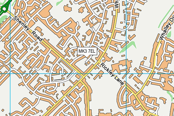 MK3 7EL map - OS VectorMap District (Ordnance Survey) MK3 7EL map - OS VectorMap District (Ordnance Survey)