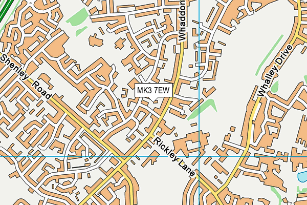 MK3 7EW map - OS VectorMap District (Ordnance Survey) MK3 7EW map - OS VectorMap District (Ordnance Survey)