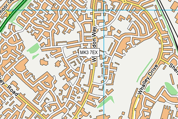 MK3 7EX map - OS VectorMap District (Ordnance Survey) MK3 7EX map - OS VectorMap District (Ordnance Survey)
