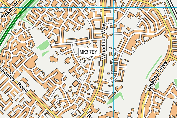 MK3 7EY map - OS VectorMap District (Ordnance Survey) MK3 7EY map - OS VectorMap District (Ordnance Survey)