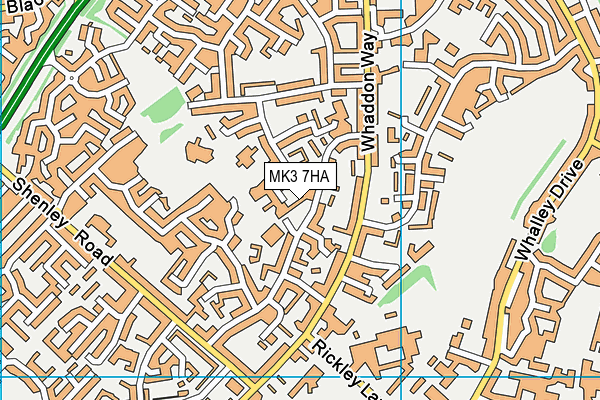 MK3 7HA map - OS VectorMap District (Ordnance Survey) MK3 7HA map - OS VectorMap District (Ordnance Survey)